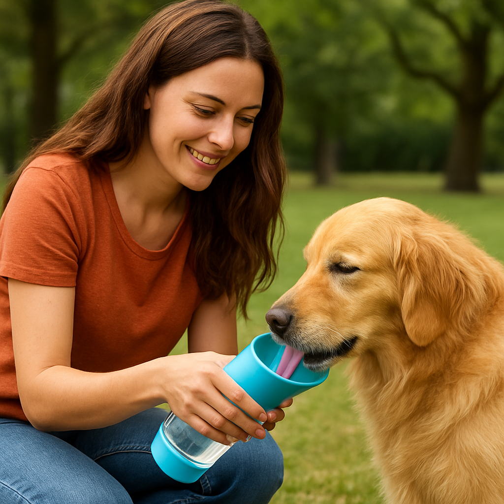 2-in-1 Portable Pet Water Bottle – Keep Your Pet Hydrated Anywhere!