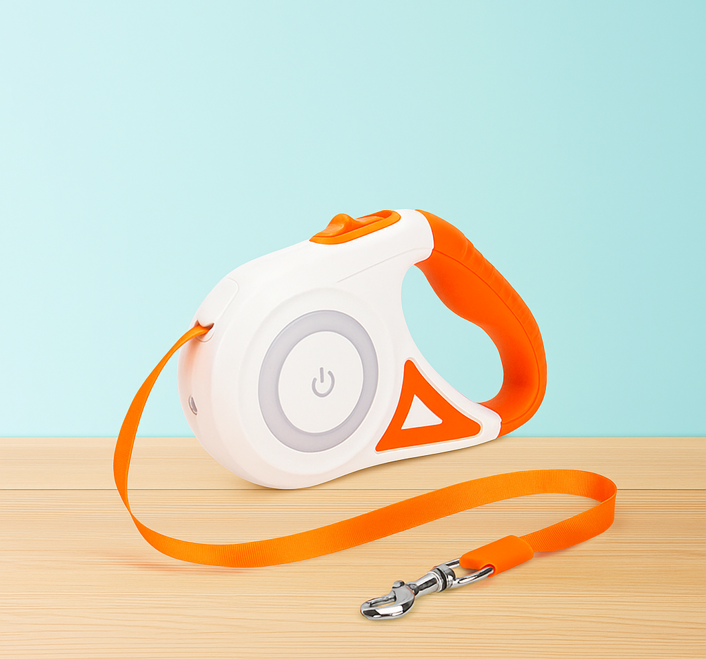 2-in-1 Retractable Leash & Luminous Collar – Freedom, Safety & Style