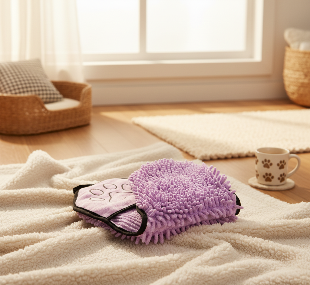 Super Absorbent Pet Drying Mitt – Keep Your Furry Friend Fresh & Fluffy!