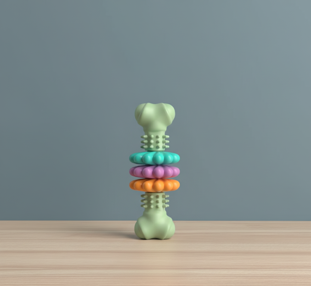 Durable Bone-Shaped Dog Chew Toy – Fun, Healthy & Safe