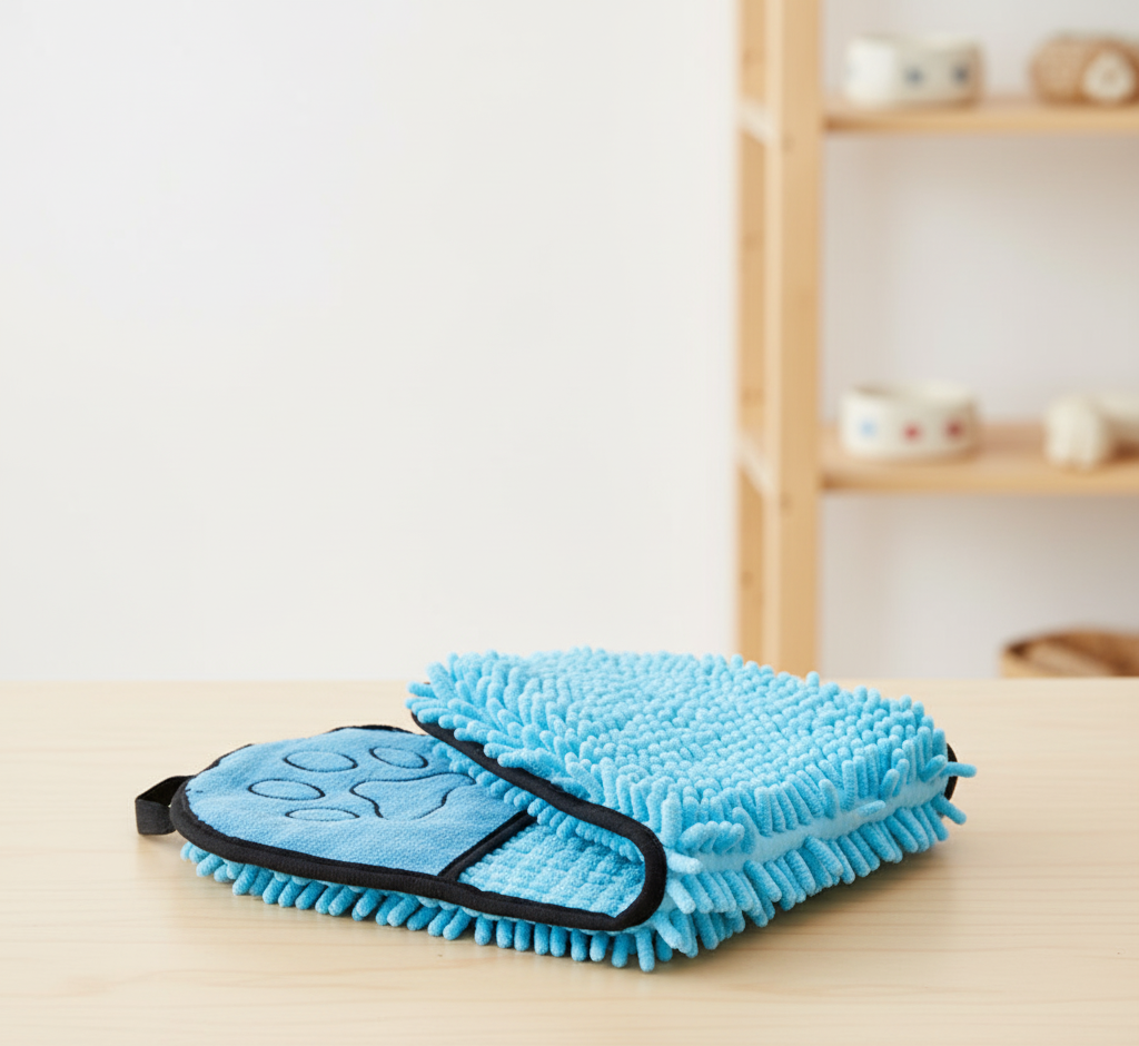 Super Absorbent Pet Drying Mitt – Keep Your Furry Friend Fresh & Fluffy!