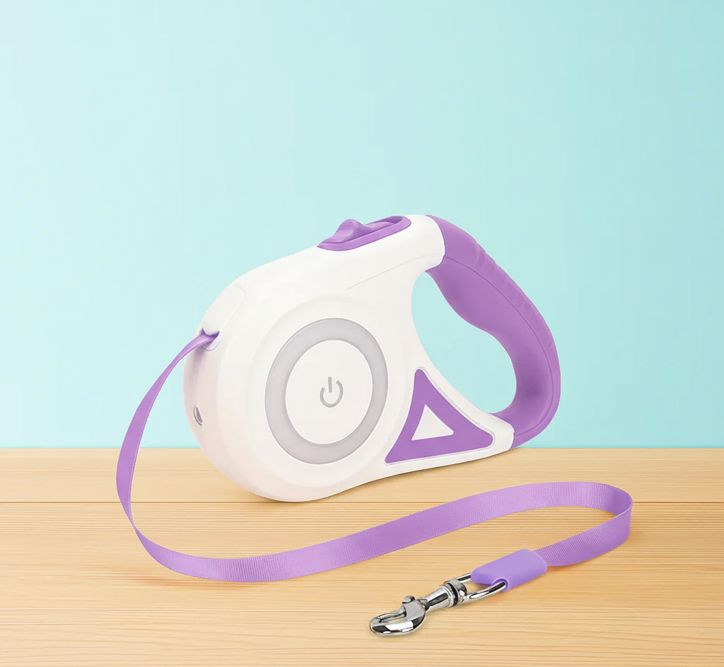 2-in-1 Retractable Leash & Luminous Collar – Freedom, Safety & Style