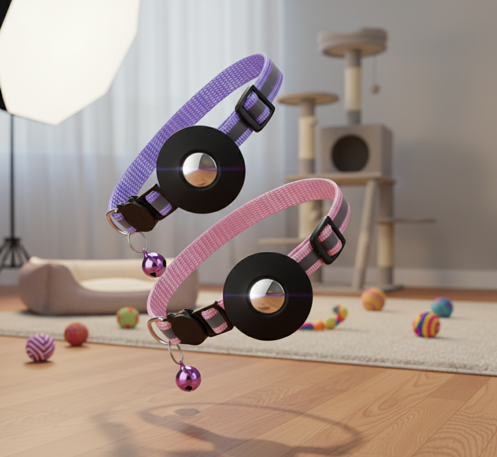 Reflective AirTag Collar – Safety, Comfort & Style