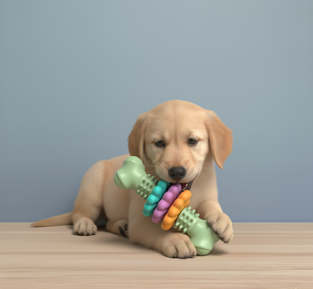 Durable Bone-Shaped Dog Chew Toy – Fun, Healthy & Safe