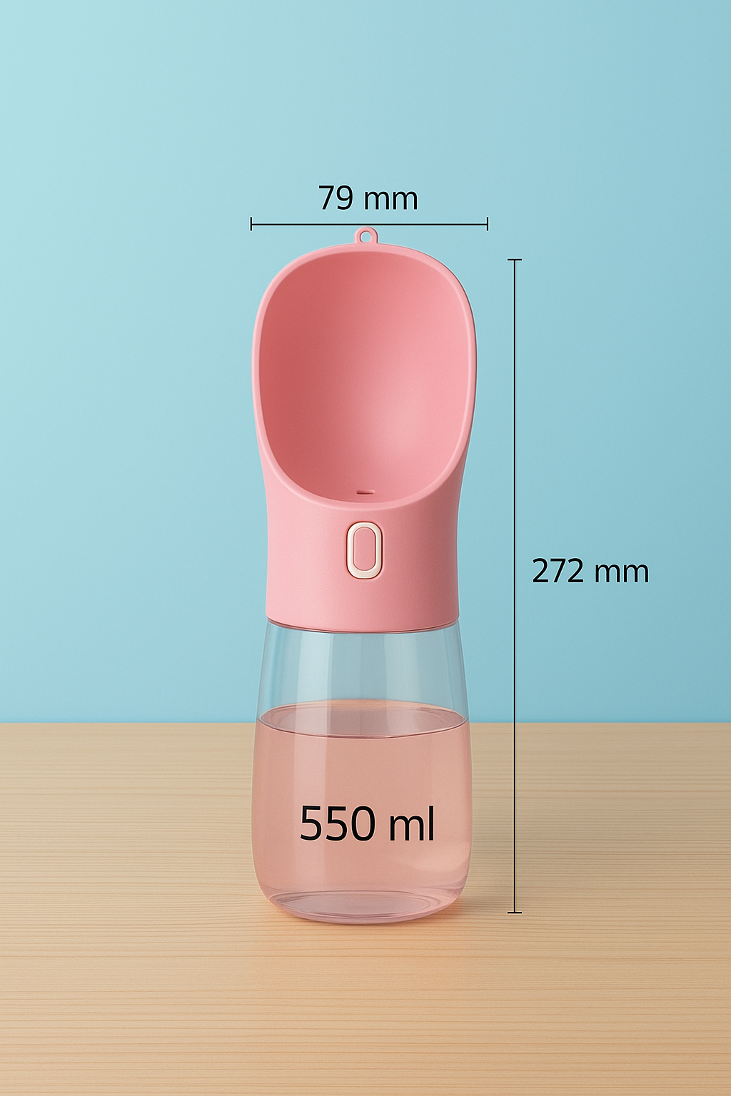 2-in-1 Portable Pet Water Bottle – Keep Your Pet Hydrated Anywhere!